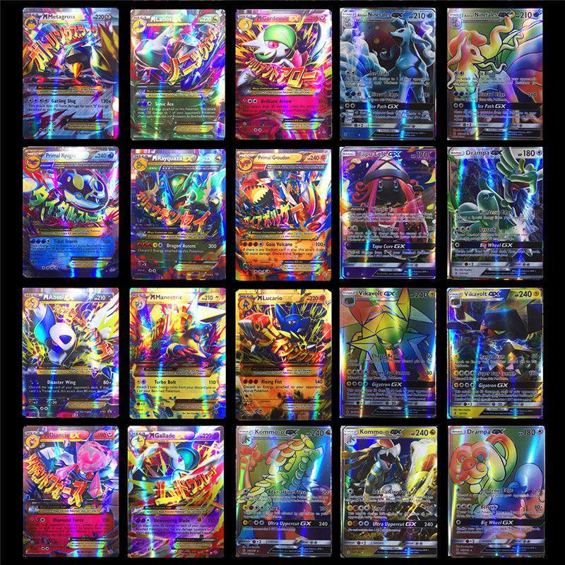 100 Pokemon Trading Cards (80 EX Cards / 20 GX Cards)