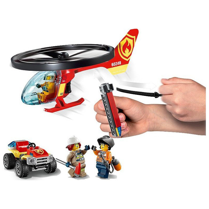 City Fire Helicopter Response 60248 Brick Building Kit