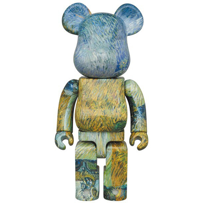 Bearbrick Vincent Van Gogh Country Road Provence by Night 400% Figure 28cm 11.02inches