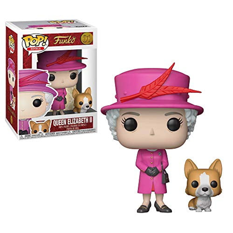 Funko Pop Queen Elizabeth II in Pink #01 Vinyl Figure