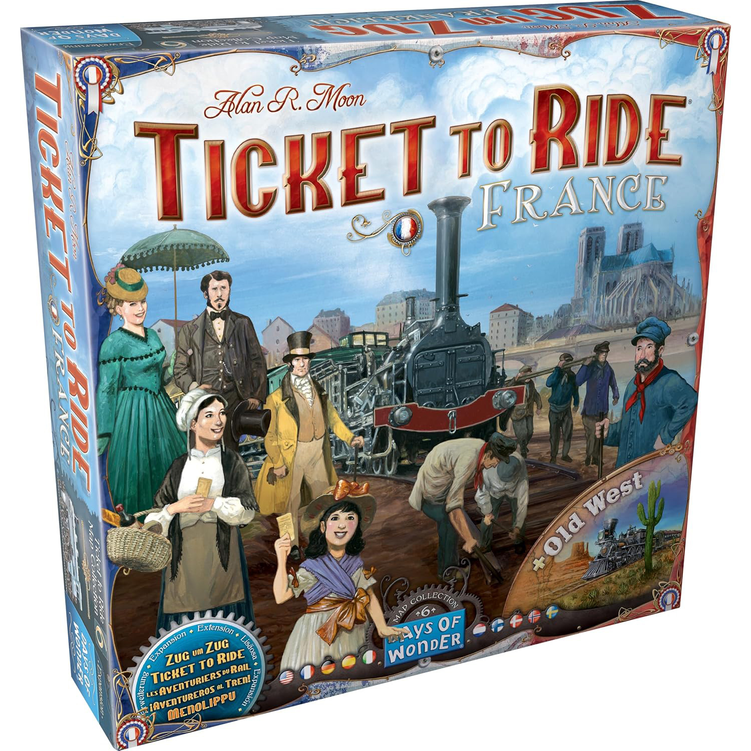Ticket to Ride France: Family Trains Network and Route Building Board Game