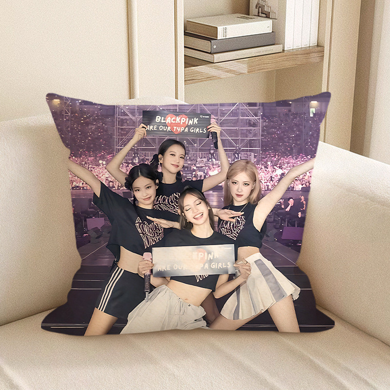 Blackpink Group Picture Our Typa Girls Soft Stuffed Plush Pillow Multiple Sizes