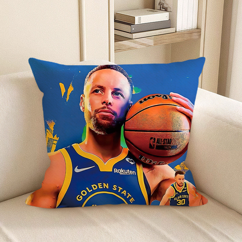 Stephen Curry NBA Golden State Warriors Ball On Shoulder Soft Stuffed Plush Pillow Multiple Sizes