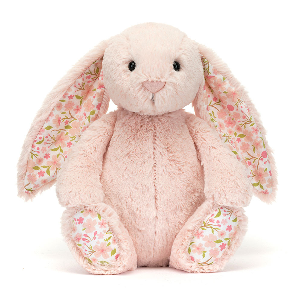 Jellycat Blossom Blush Bunny Cherry Medium Soft Stuffed Plush 31cm 12.20inches
