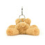 Jellycat Smudge Bear Bag Charm 14cm 5.51inches