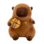 Capybara Holding NBA Basketball Soft Stuffed Plush Multiple Sizes Yellow