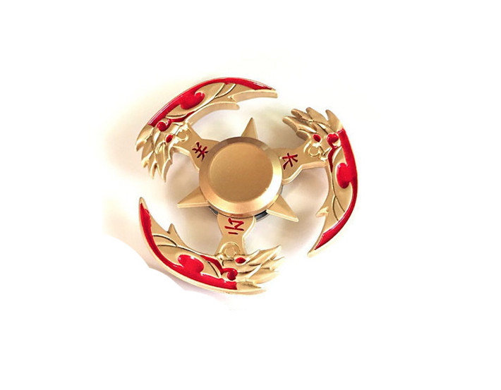 HeyTech Golden Chinese Sharp Blade Fidget Spinner