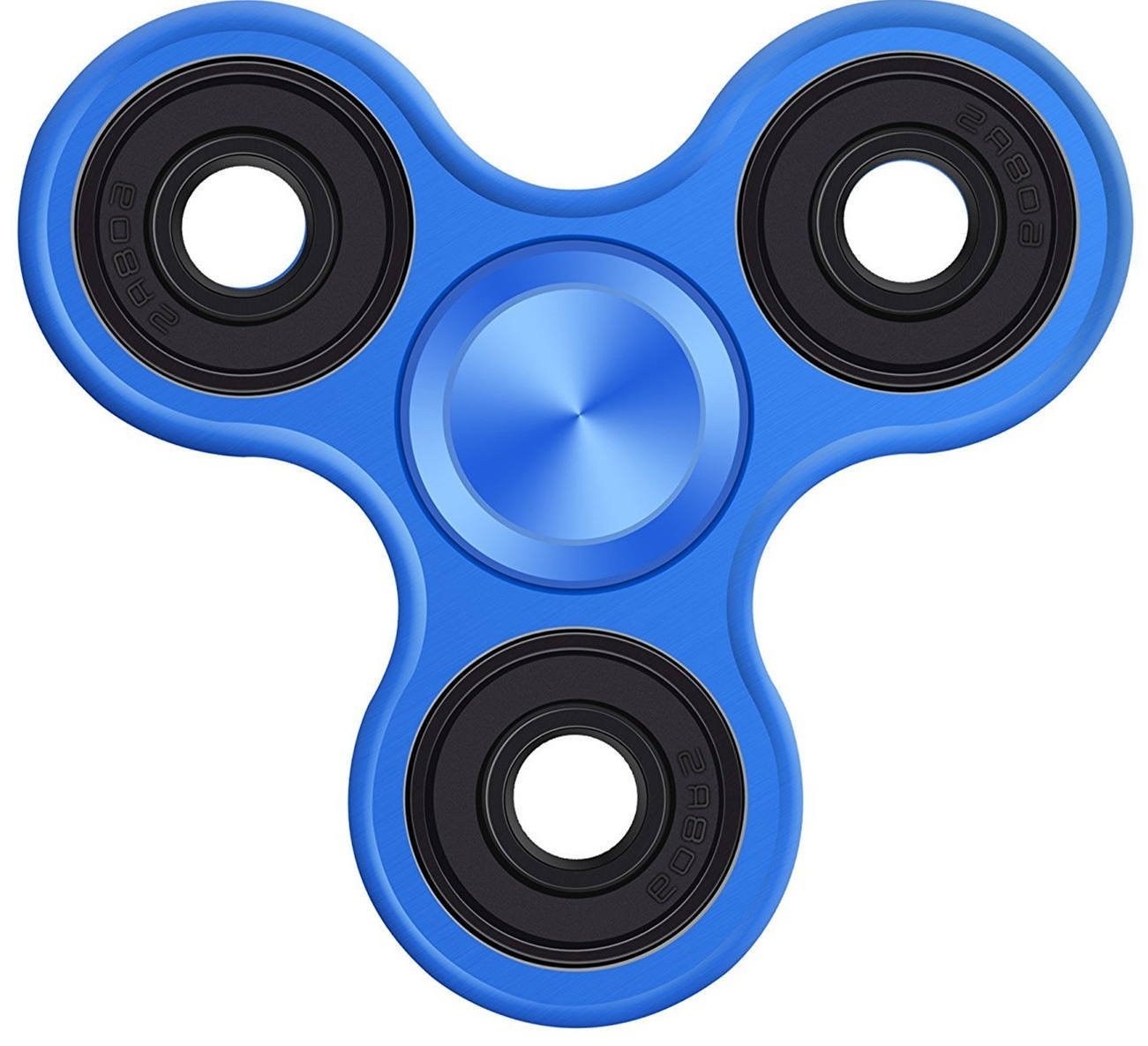 Wewdigi Tri Fidget Spinner Toy Metal Fidget Spintech - Blue