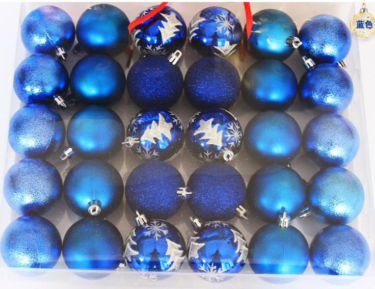 Shatterproof Christmas Bulbs Pack of 30 Pcs