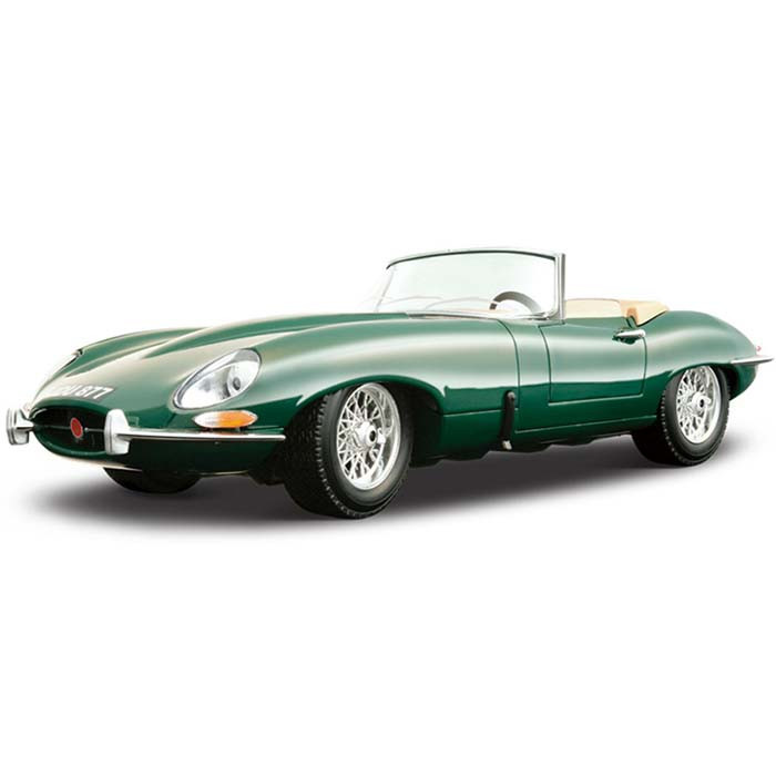 Jaguar E-type Cabriolet 1:18 Die-cast Alloy Four-Wheel Suspension Toy Car Model