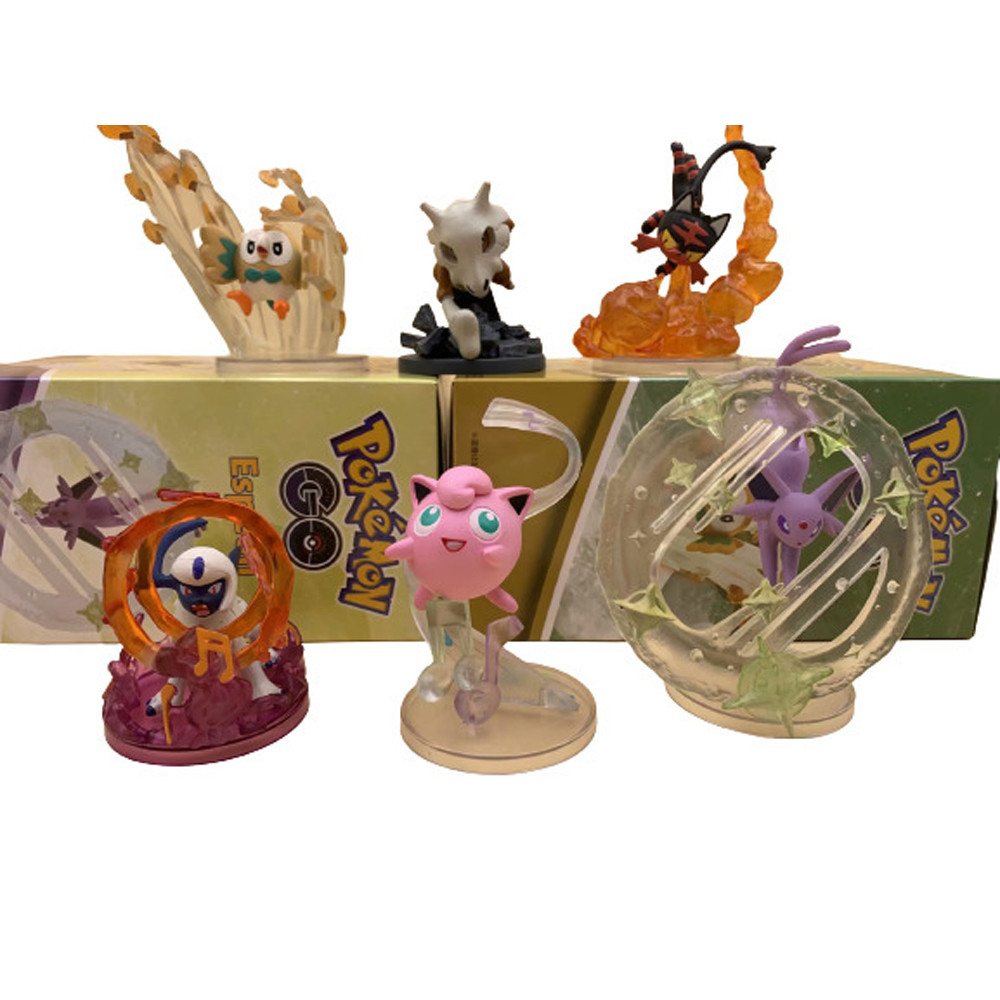 Pokemon Skill Collection Figure Statue 6 Pcs Vol 4