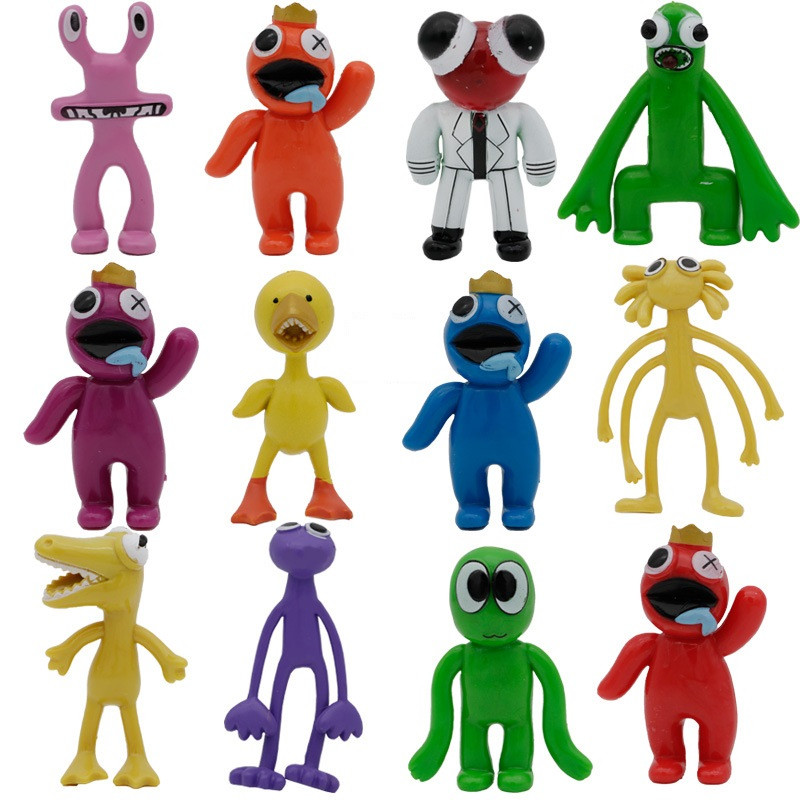 Rainbow Friends 12 Pcs Figure Set