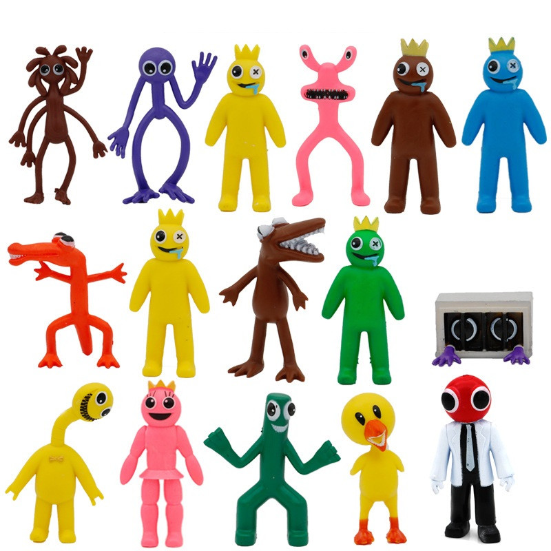 Rainbow Friends 16 Pcs Figure Set