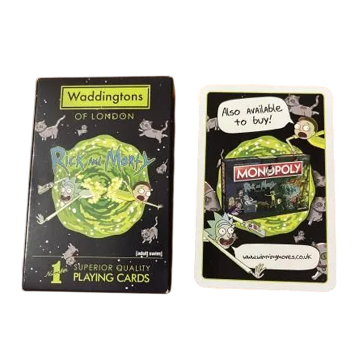 Waddingtons Number 1 Rick and Morty Playing Card Game