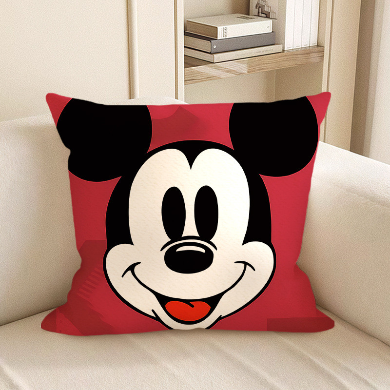 Disney Mickey Mouse Head Front Portrait Soft Stuffed Plush Pillow Multiple Sizes