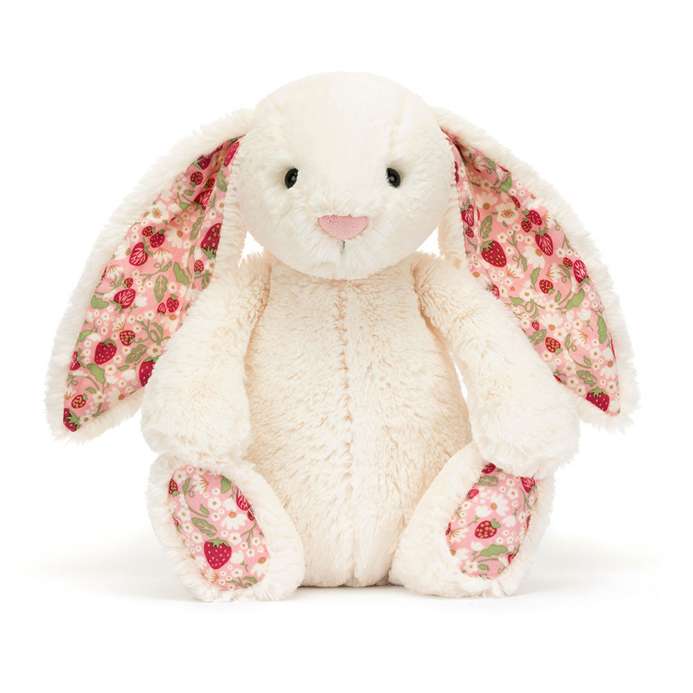 Jellycat Blossom Cream Bunny Berry Medium Soft Stuffed Plush 31cm 12.20inches