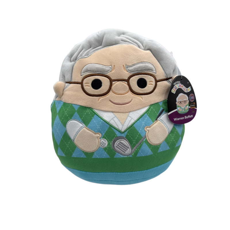 Squishmallows Warren Buffett Soft Stuffed Plush 25cm 10inches
