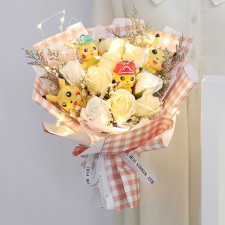 Pikachu Flower Bouquet Mother's Day Graduation 30cm 11.81inches