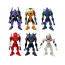 Neon Genesis Evangelion Unit Figure Set 6 Pcs