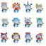 Doraemon Constellation Theme Figure Statue 12 Pcs Set