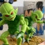 Vegeta And Saibaiman From Dragon Ball Z Figure Statue