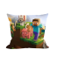 Minecraft Alex & Steve With Animals Soft Stuffed Plush Pillow Multiple Sizes