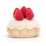 Jellycat Pretty Patisserie Tarte Aux Fraises Soft Stuffed Plush 9cm 3.54inches