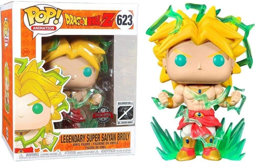 Funko Pop Legendary Super Saiyan Broly Glow in The Dark GITD Chase #623