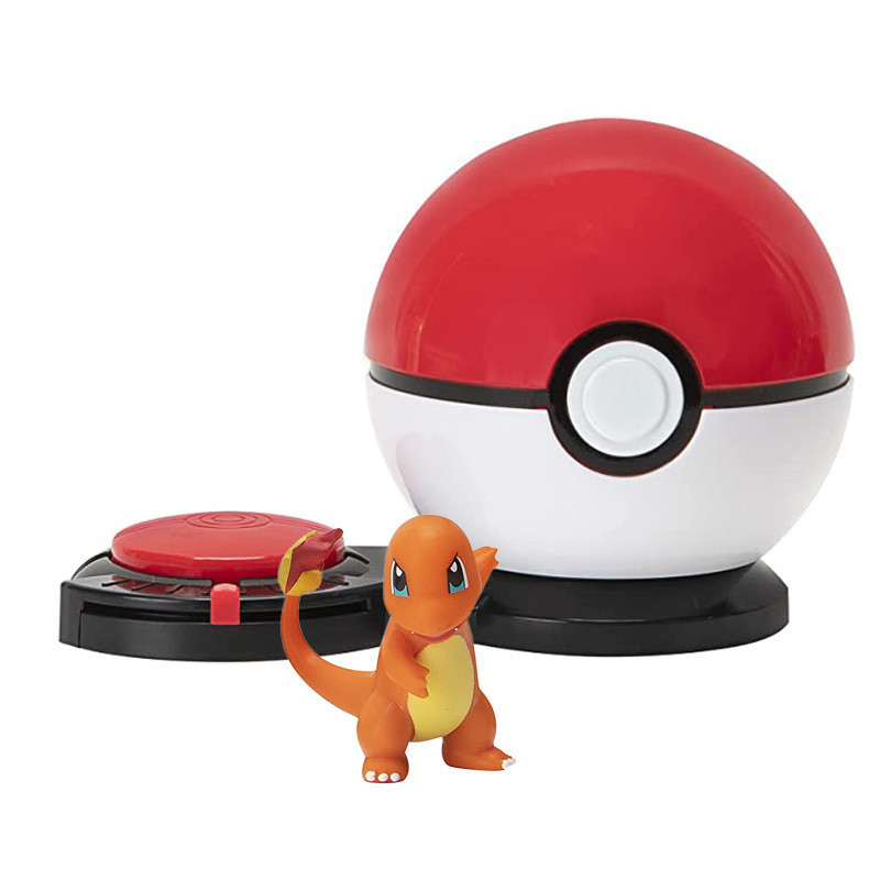 Pokemon Surprise Attack Game Charmander & Pokeball Figure Set
