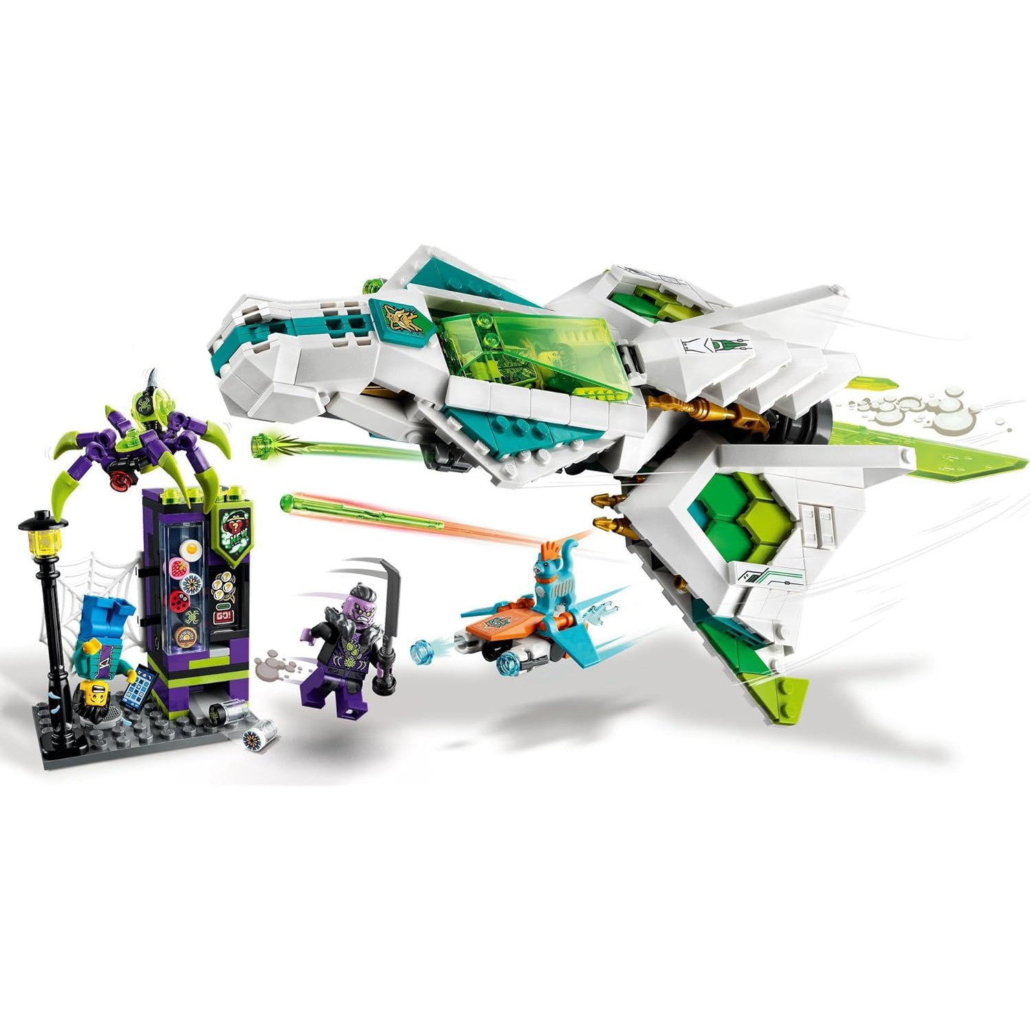 Monkie Kid White Dragon Horse Jet 80020 Brick Building Kit