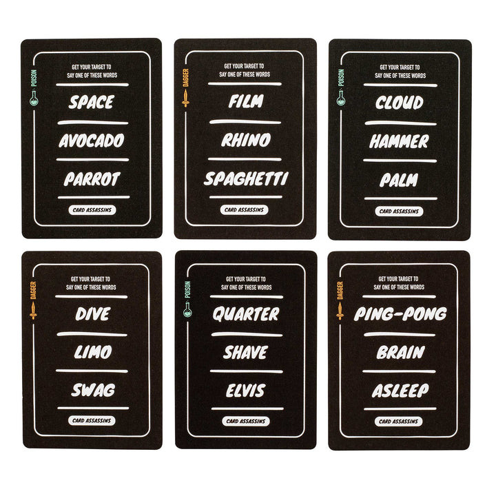 Card Assassins Elimination Card Game