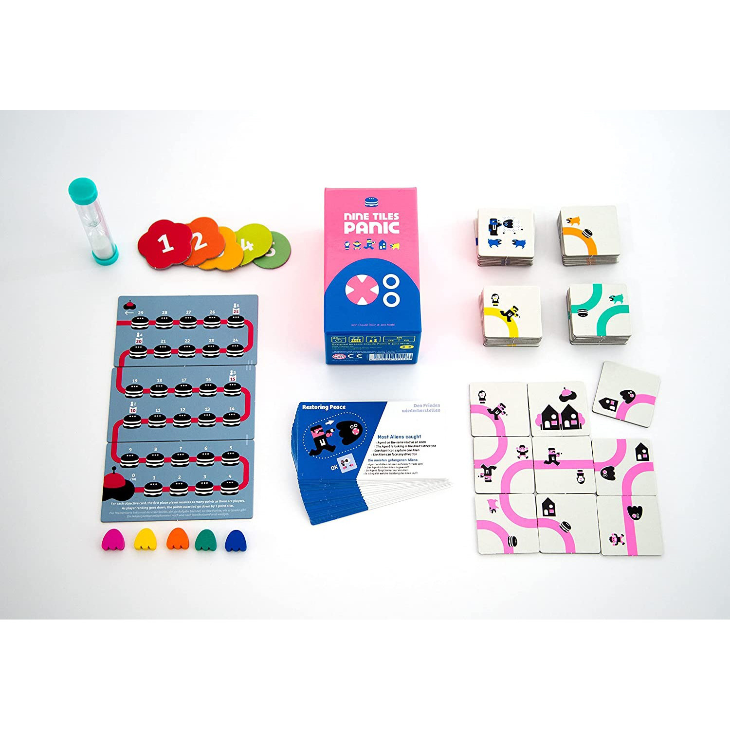 Nine Tiles Panic: Family Pattern Building Card Game