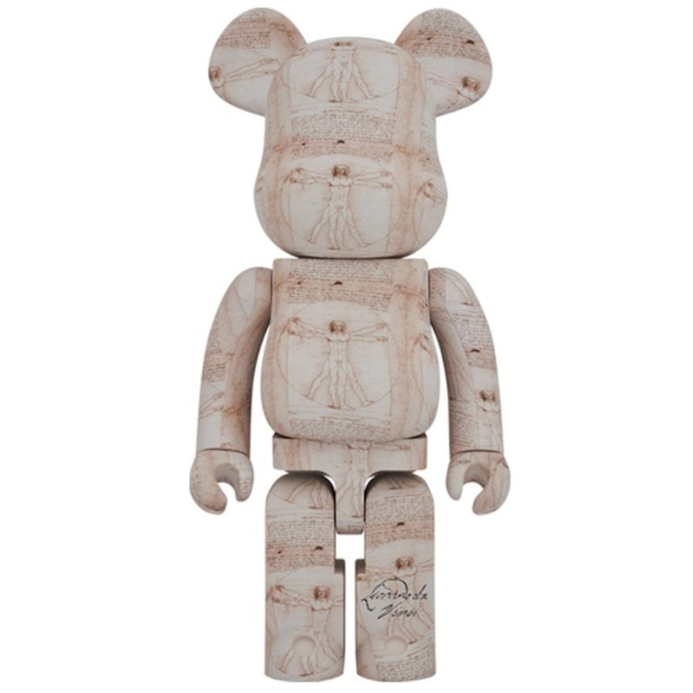 Bearbrick Leonardo da Vinci Vitruvian Man 400% Figure 28cm 11.02inches