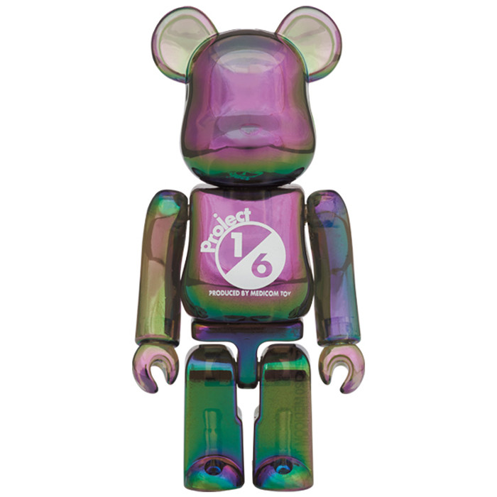 Bearbrick Project 1/6 Clear Black 400% Figure 28cm 11.02inches