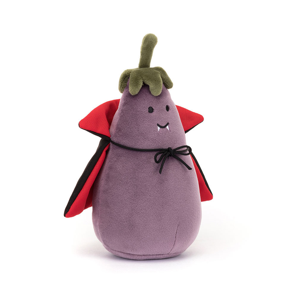 Jellycat Amuseables Vivacious Aubergine Vampire Soft Stuffed Plush 16cm 6.29inches
