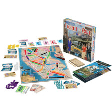 Ticket To Ride New York: Family Trains Network and Route Building Board Game
