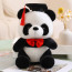 Graduation Panda Bear With Bow Tie Soft Stuffed Plush Red 26cm 10.24inches