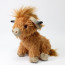 Living Nature Highland Cow Brown Plush Toy 25cm 9.8inches