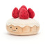 Jellycat Pretty Patisserie Tarte Aux Fraises Soft Stuffed Plush 9cm 3.54inches