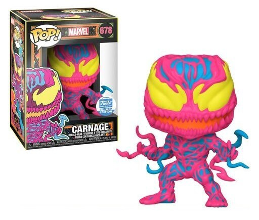 Funko Pop Carnage Black Light #678 Vinyl Figure