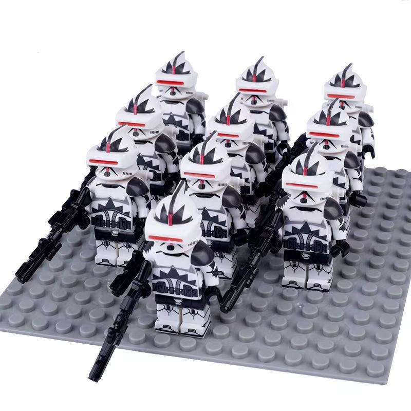 Clone Trooper Boomer Star Wars Brick Minifigure Custom Set 10 Pcs