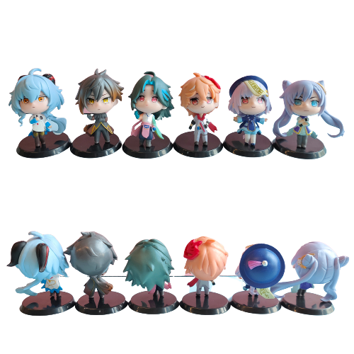 Genshin Impact Figure Statue 6 Pcs Set
