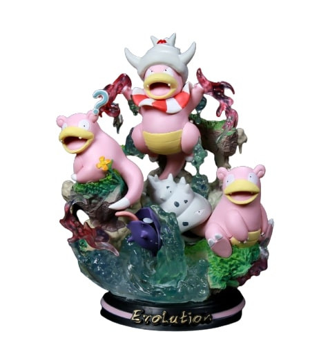 Slowpoke Slowking From Pokemon Deluxe Figure Statue