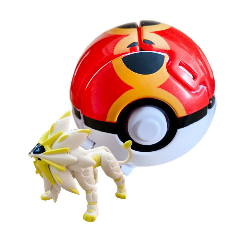 Tomy Pokemon Throw 'n' Pop Pokeball Solgaleo & Repeat Ball Figure Set