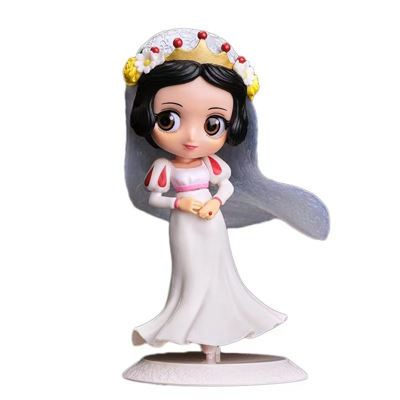 Qposket Disney Princess Snow White Wedding Dress Figure Statue
