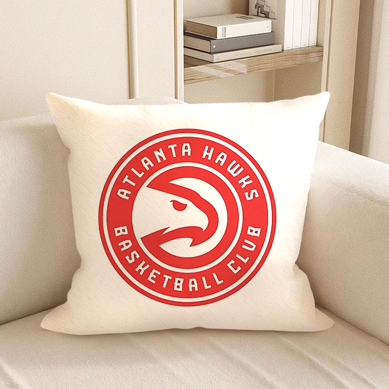 Atlanta Hawks NBA Team Logo Soft Stuffed Plush Pillow Multiple Sizes