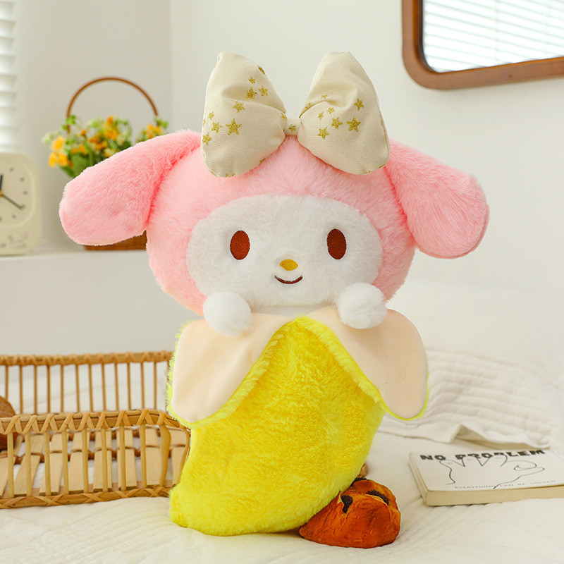 Sanrio My Melody Cute Banana Soft Stuffed Plush Multiple Sizes