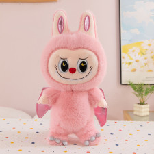 Labubu The Monsters With Wings Soft Stuffed Plush Multiple Sizes Pink