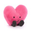 Jellycat Amuseables Amuseables Hot Pink Heart Valentine's Small Day Soft Stuffed Plush 12cm