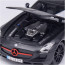 Mercedes-Benz SLS AMG Black 1:18 Die-cast Alloy Four-Wheel Suspension Toy Car Model